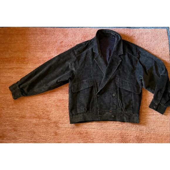 Mr Style Other - Mr Style Vintage Dark Gray Corduroy Bomber Jacket Cyprus Men’s L